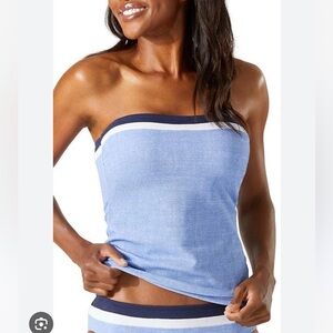 Tommy Bahama Blue and White tanking top